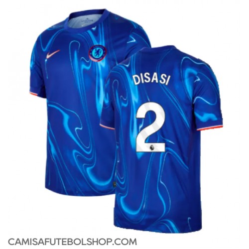 Camisa de time de futebol Chelsea Axel Disasi #2 Replicas 1º Equipamento 2024-25 Manga Curta